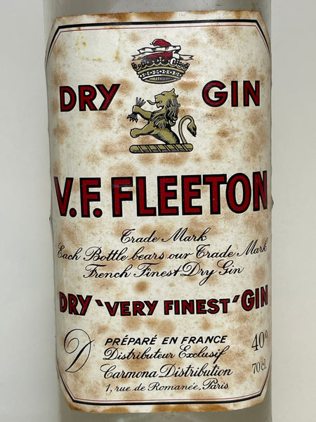 Old Finest French - Dry Very Fleeton\'s V.F. Spirits 75cl) Company Gin 1970s (40%, –