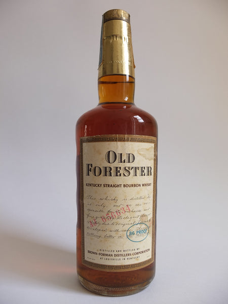 Old Forester Kentucky Straight Bourbon Whisky - 1975 (43%, 75.7cl