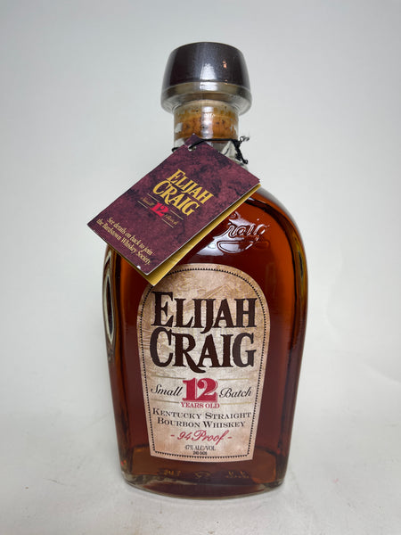 Elijah Craig 12YO Kentucky Straight Bourbon Whiskey - Distilled 2001 / – Old  Spirits Company