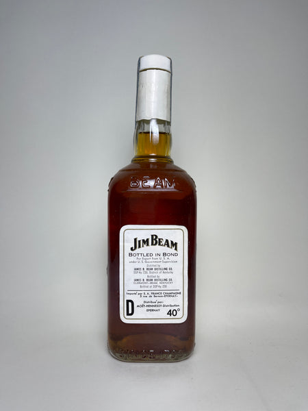 Jim Beam White Spirits Whiskey Straight Company Bottled Kentucky Label 1977 Bourbon Old – 
