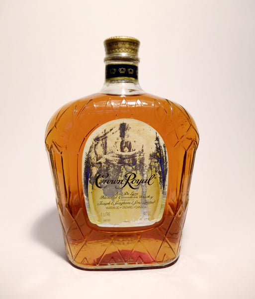 Seagram's Crown Royal Fine De Luxe Blended Canadian Whisky - 1990s (40%,  100cl)