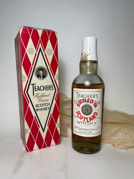 Teacher's Highland Cream Blended Scotch Whisky - 1960s (40-43%, 37.5cl