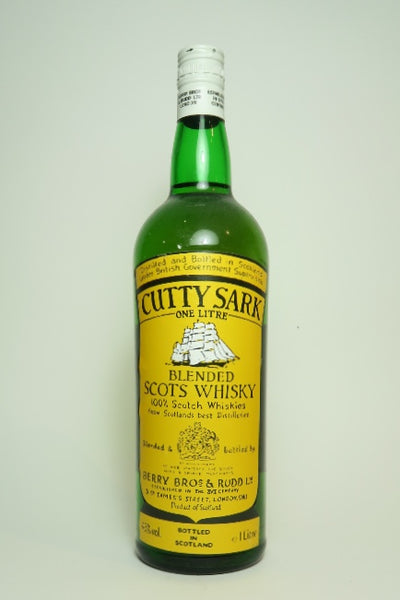 Vintage Berry Bros & Rudd Ltd Cutty Sark Scotch Whisky Wood Crate