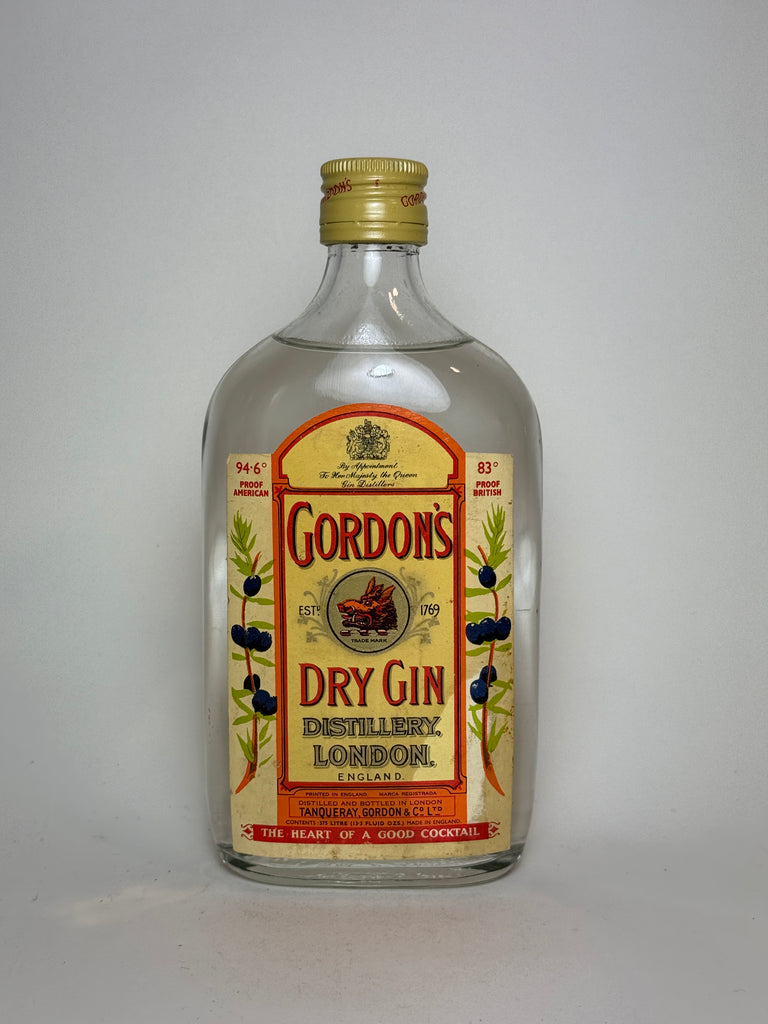 Gordon's Dry Gin (Export) - 1960s (47.3%, 37.5cl)