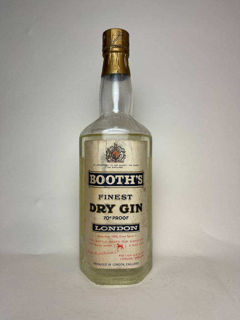 Booth's Finest Dry Gin - Dated 1963 (40%, 75cl)