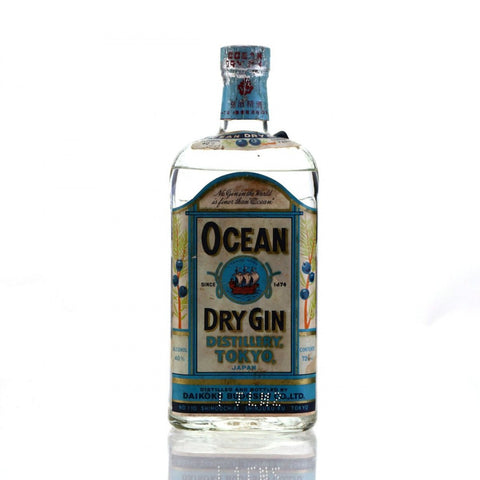 Daikoku Budoshu's Ocean Japanese Dry Gin - 1960s (40%, 72cl)