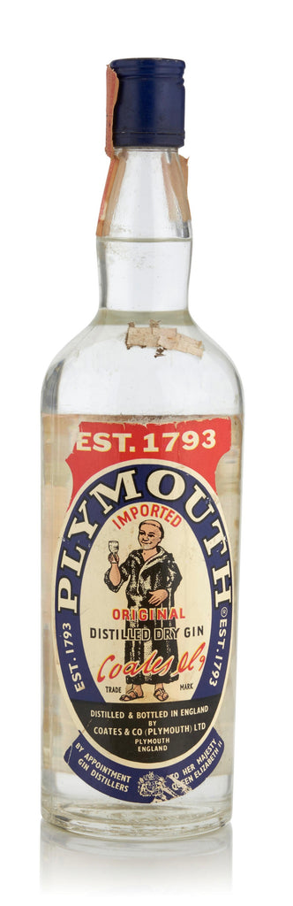 Coates & Co. Plymouth Dry Gin - Late 1960s/Early 1970s (47.2%, 75.7cl)