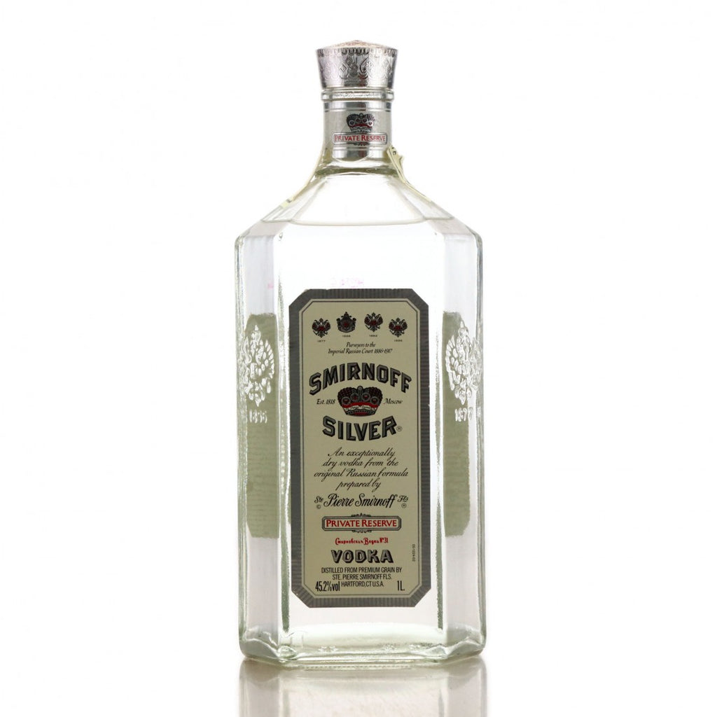 Smirnoff Silver Private Reserve Vodka - 1980s (45.2%, 100cl)