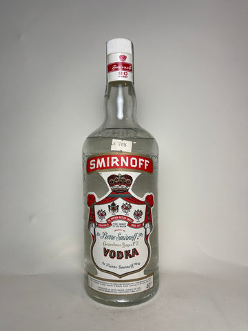 Smirnoff Red Label Vodka - 1980s (40%, 100cl)