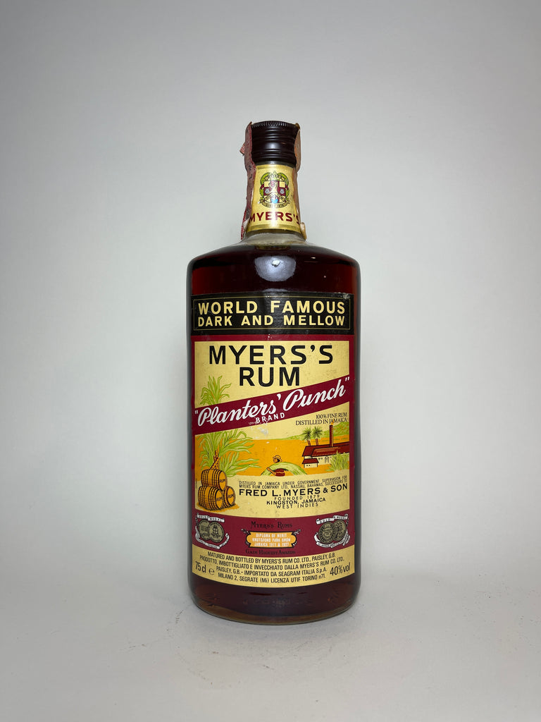 Myers's Planter's Punch Rum Fine Jamaica Rum - 1980s (40%, 75cl)