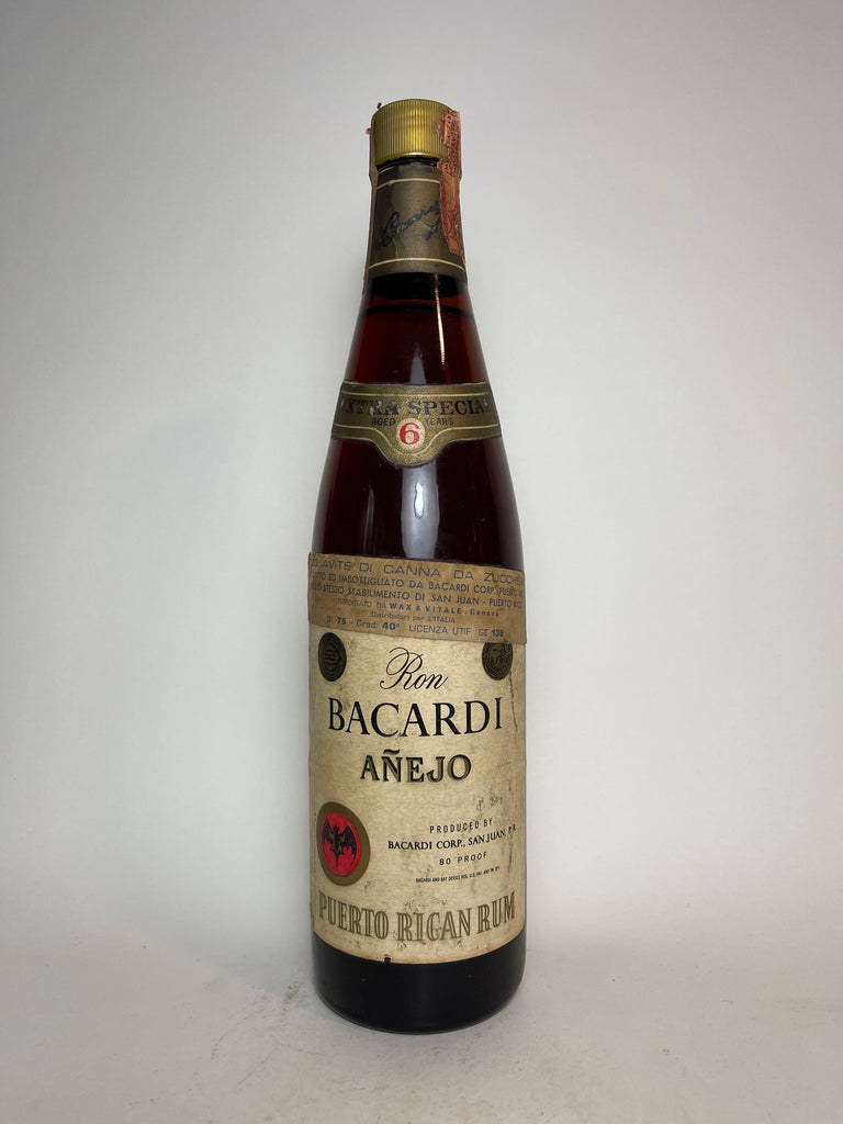 Bacardi 6YO Extra Special Ron Añejo - 1960s (40%, 75cl)