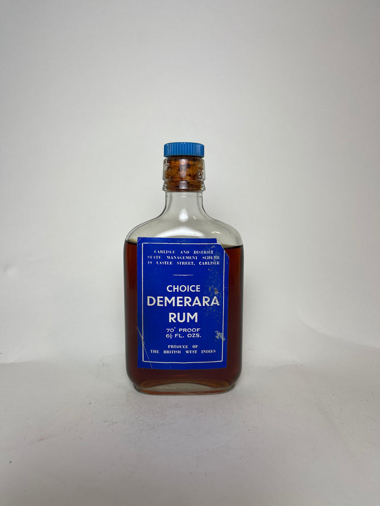 Choice Demerara Rum	- 1960s (40%, 18.75cl)