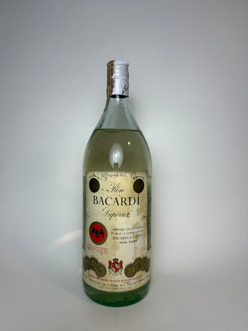 Bacardi Carta Blanca - 1970s (40%, 150cl)