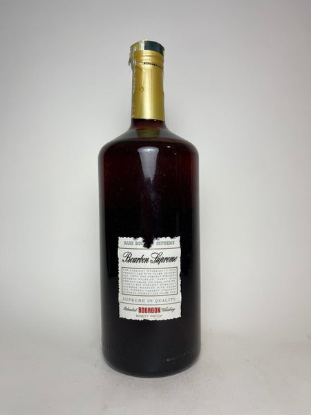 The American Distilling Co's Bourbon Supreme Illinois Straight Bourbon ...