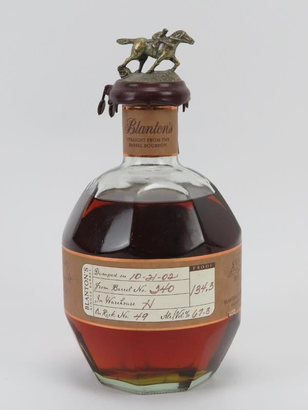 Blanton's Straight From The Barrel Single Barrel Kentucky Straight Bourbon Whiskey - Dumped 10-21-02 (67.3%, 70cl)