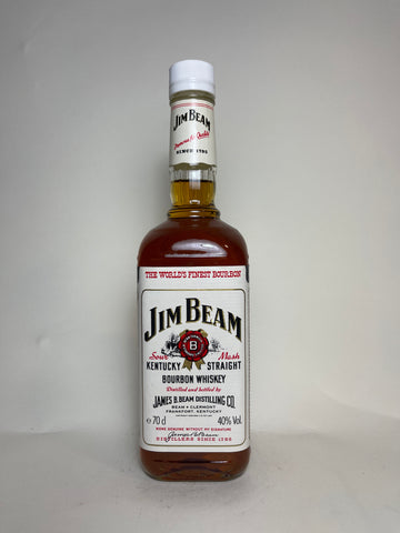 Jim Beam White Label Kentucky Straight Bourbon Whiskey - Bottled 1988 (40%, 70cl)