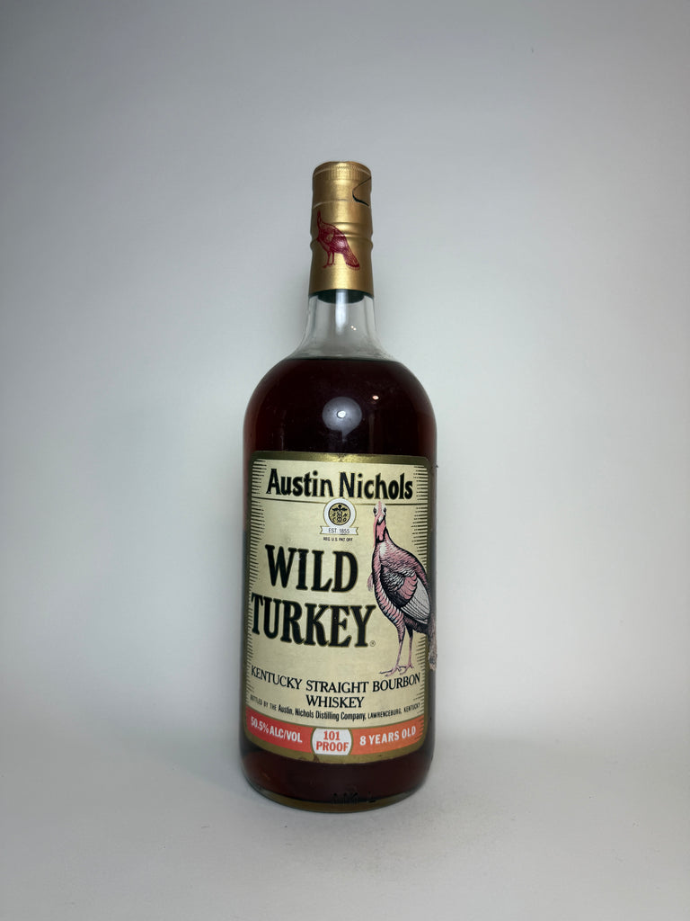 Austin Nichols Wild Turkey 8YO Kentucky Bourbon, Lawrenceburg - Distilled 1984 / Bottled 1992 (50.5%, 114cl)