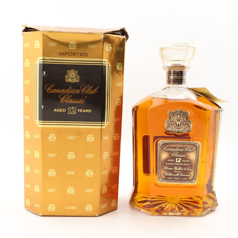 Canadian Club Classic 12YO Blended Canadian Whisky - Distilled 1974 / Bottled 1986	(40%, 100cl)