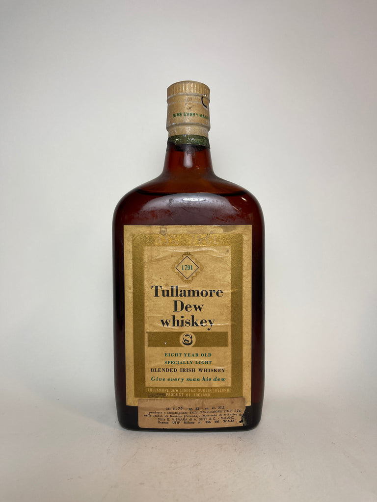 Tullamore Dew 8YO Blended Irish Whiskey - 1950s (43%, 75cl)