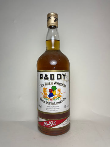 Cork Distilleries Co. Paddy Old Irish Blended Whiskey - 1970s (40%, 112.5cl)