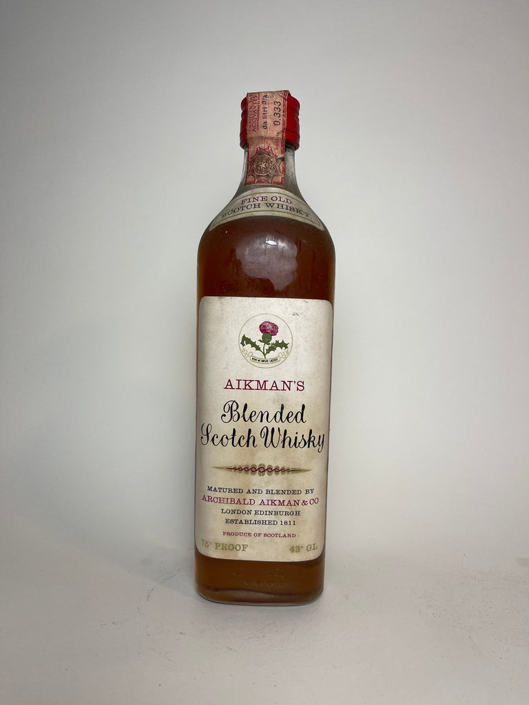 Archibald Aikman & Co.'s Aikman's Blended Scotch Whisky - 1970s (43%, 75cl)