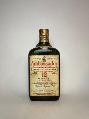 Taylor & Ferguson Ambassador 12YO Blended Scotch Whisky - Distilled mid-late 1940s-early 1950s / Bottled pre-1964 (43%, 75cl)