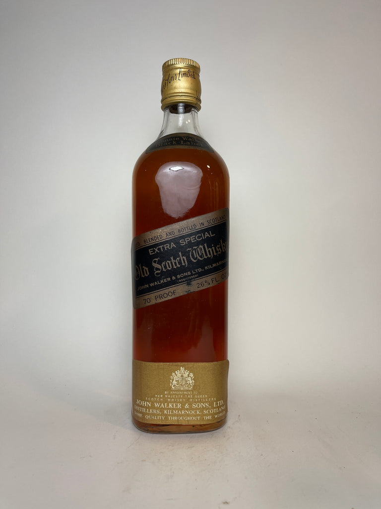 Johnnie Walker Black Label Extra Special Old Scotch Blended Whisky - 1970s (40%, 75cl)