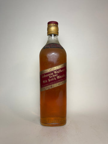 Johnnie Walker Red Label Blended Scotch Whisky - 1970s (40%, 75.7cl)