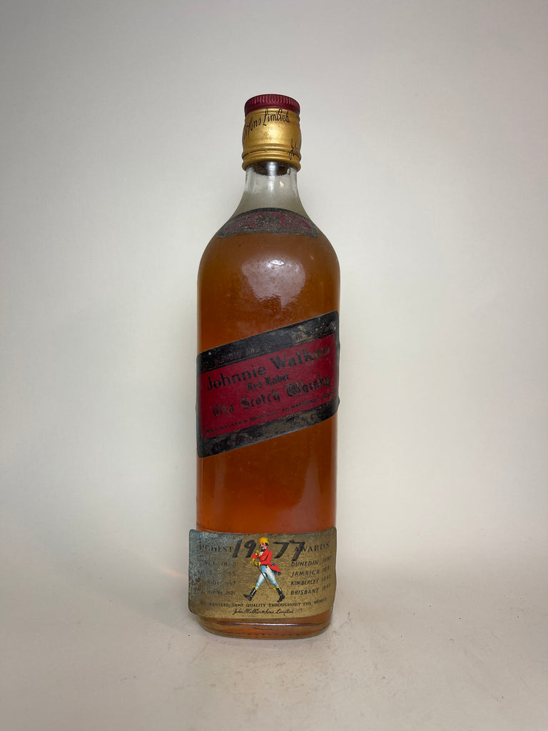 Johnnie Walker Red Label Blended Scotch Whisky - 1970s (40%, 75.7cl)