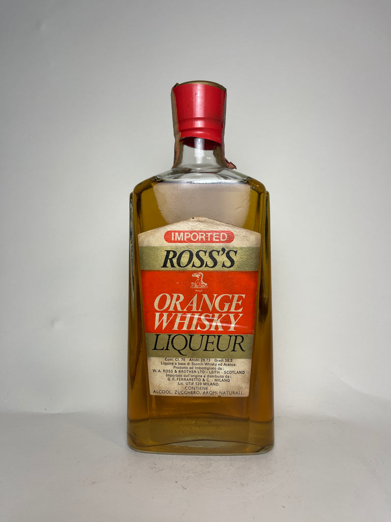 W. A. Ross's Orange Whisky Liqueur - 1970s (38.3%, 75cl)