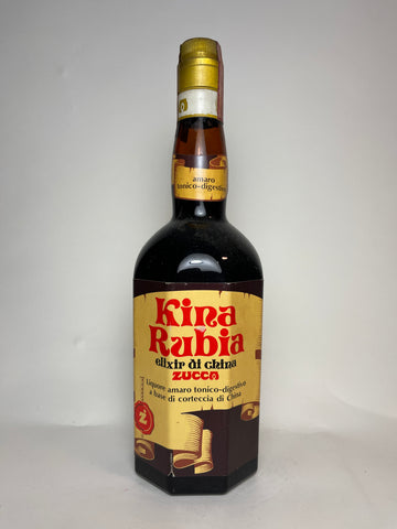 Zucca Kina Rubbia Elixir di China - 1960s (30%, 100cl)