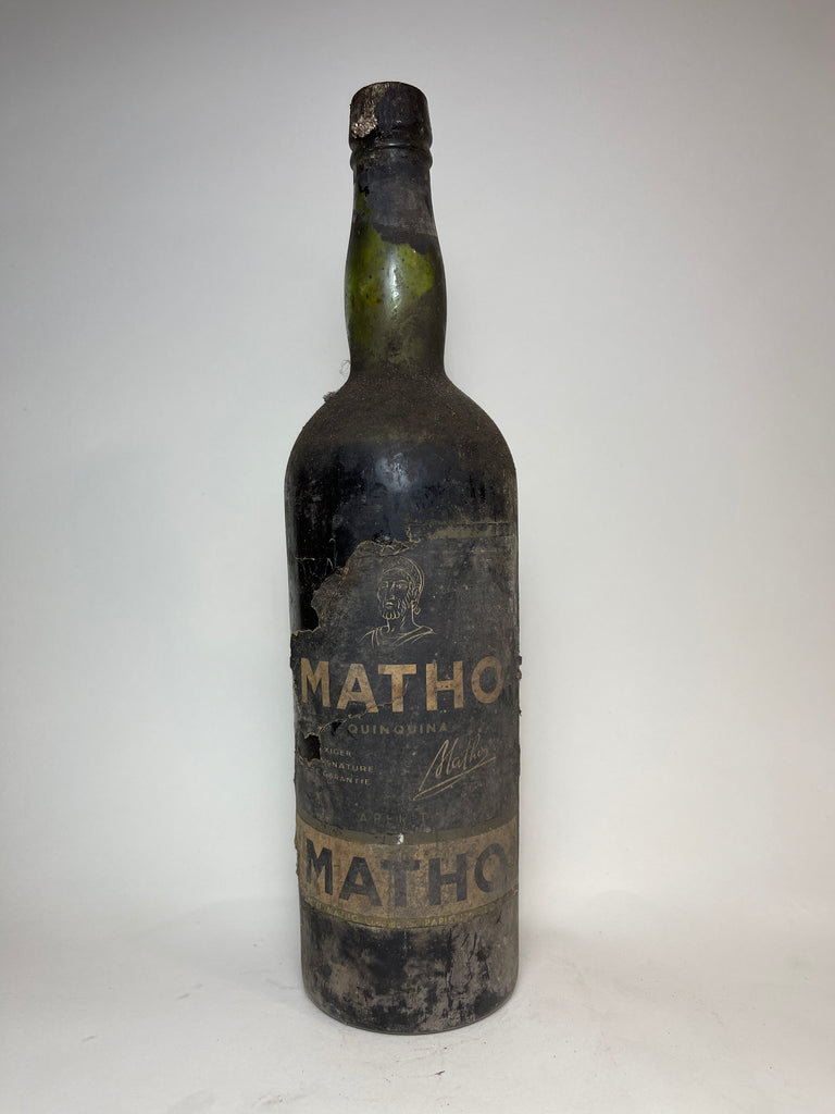 Matho Quinine Apéritif - 1940s (ABV Not Stated, 100cl)