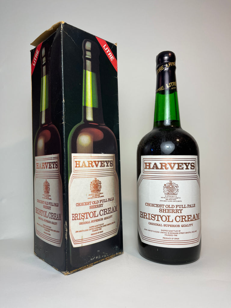 Harvey's Bristol Cream Choicest Old Full Pale Sherry - 1970s (ABV Not Stated, 100cl)