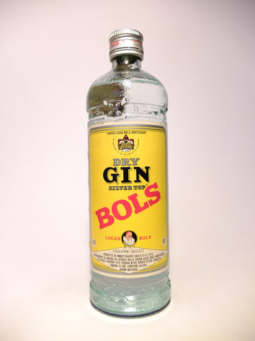 Bols Silver Top Dry Gin - 1970s (40%, 70cl)