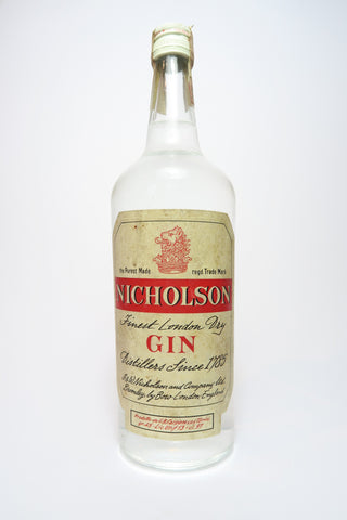 Nicholson Finest London Dry Gin - 1970s (45%, 97cl)