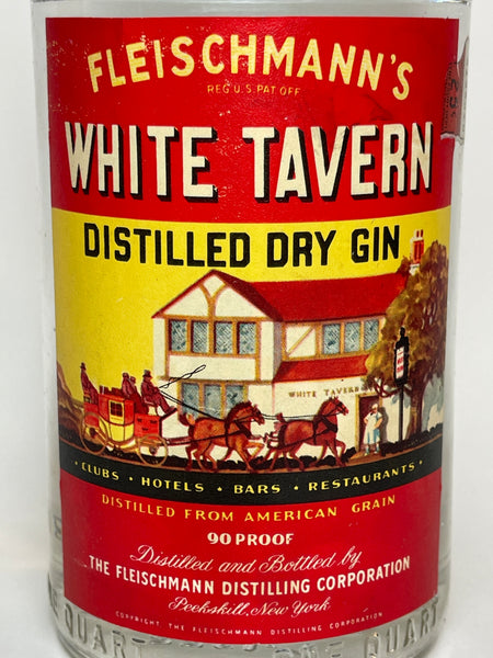 Fleischmanns White Tavern Distilled Dry Gin 1940s 45 946cl Old Spirits Company