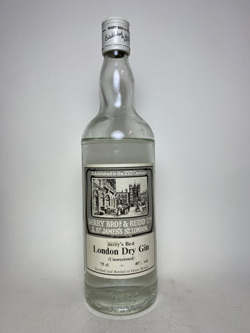 Berry Brothers & Rudd Berry's Best Unsweetened London Dry Gin - 1970s (40%, 75cl)