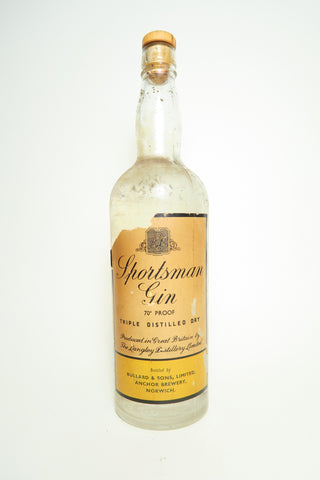 Sportsman Triple Distilled Dry Gin - 1930s (40%, 75cl)