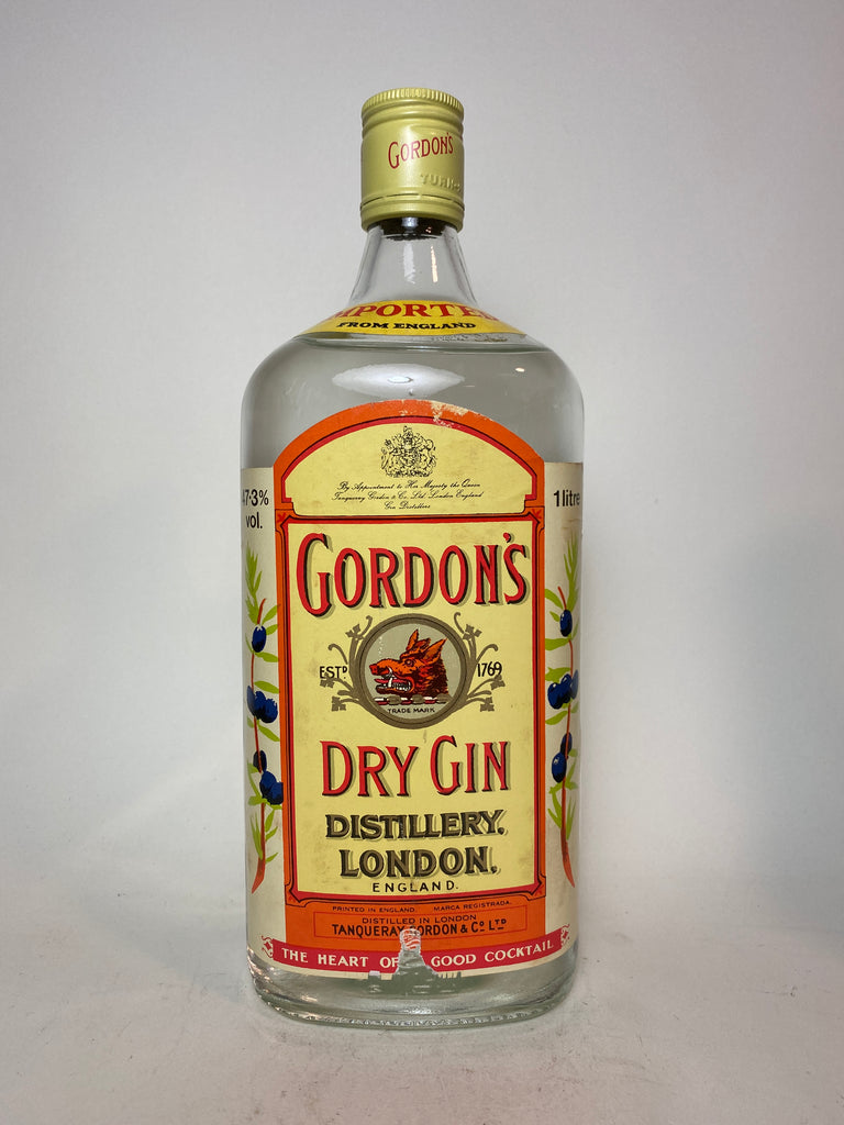 Gordon's London Dry Gin (Export) - 1970s (47.3%, 100cl)