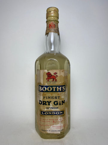 Booth's Finest Dry Gin - Dated 1956 (40%, 75cl)