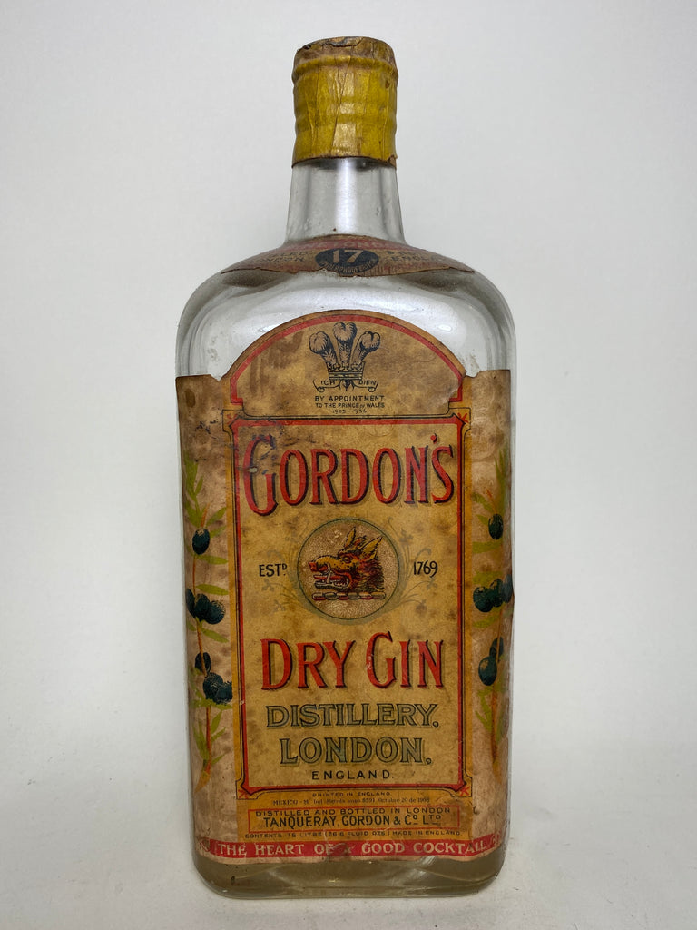 Gordon's Dry Gin 1L $19 FREE DELIVERY - Uncle Fossil Wine&Spirits