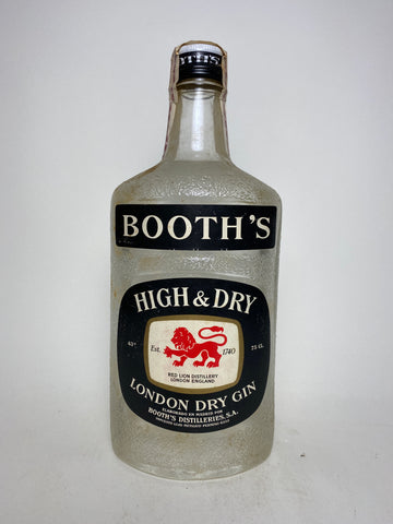 Booth's High & Dry London Dry Gin - 1960s (43%, 75cl)