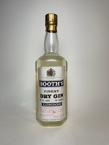 Booth's Finest Dry Gin - Dated 1965 (40%, 75cl)