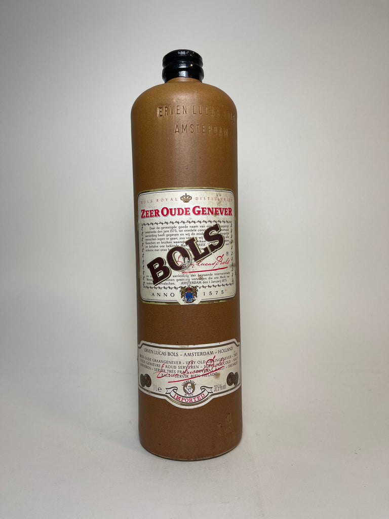 Bols Zeer Oude Genever - Spirits Old Late 100cl) 1980s Company – (37.5