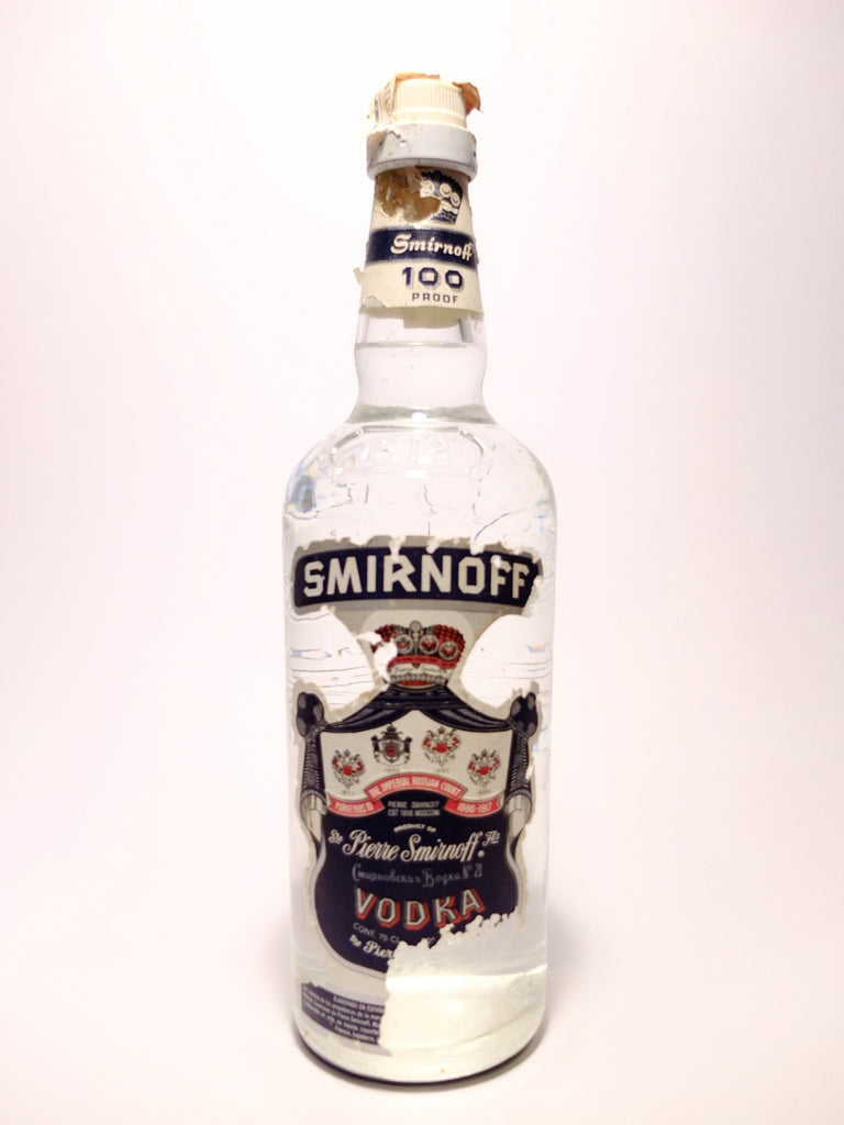Smirnoff Blue (50%, 1970s - Spirits Label 75cl) Old Company – Vodka