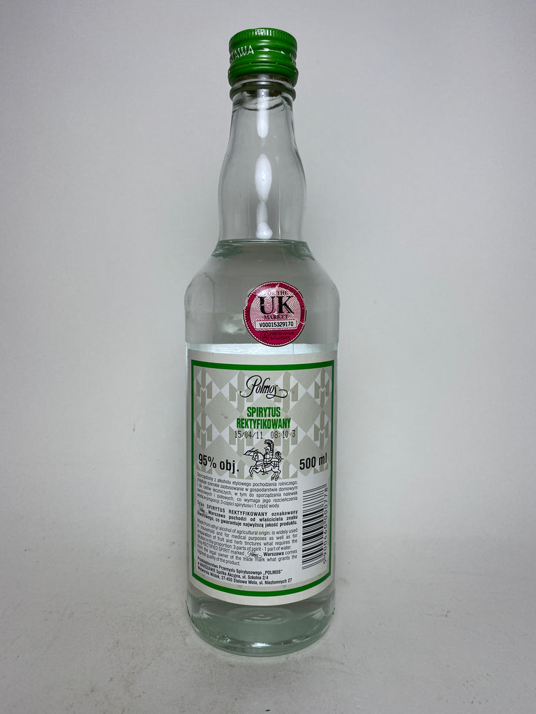 Polmos Spirytus Rektyfikowany Polish Rectified Spirit Bottled 2011