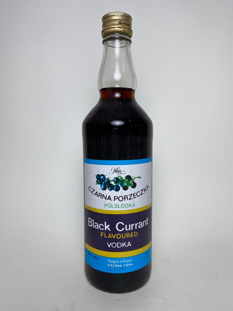 Polmos Czarna Porzeczka Black Currant Flavoured Vodka - 1990s, (30%, 50cl)