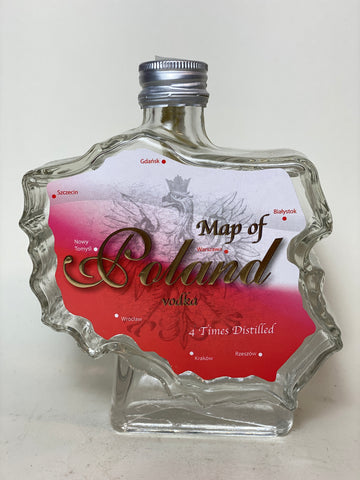 Bartex-Bartol Map of Poland Polish Vodka - Bottled 2009, (40%, 50cl)