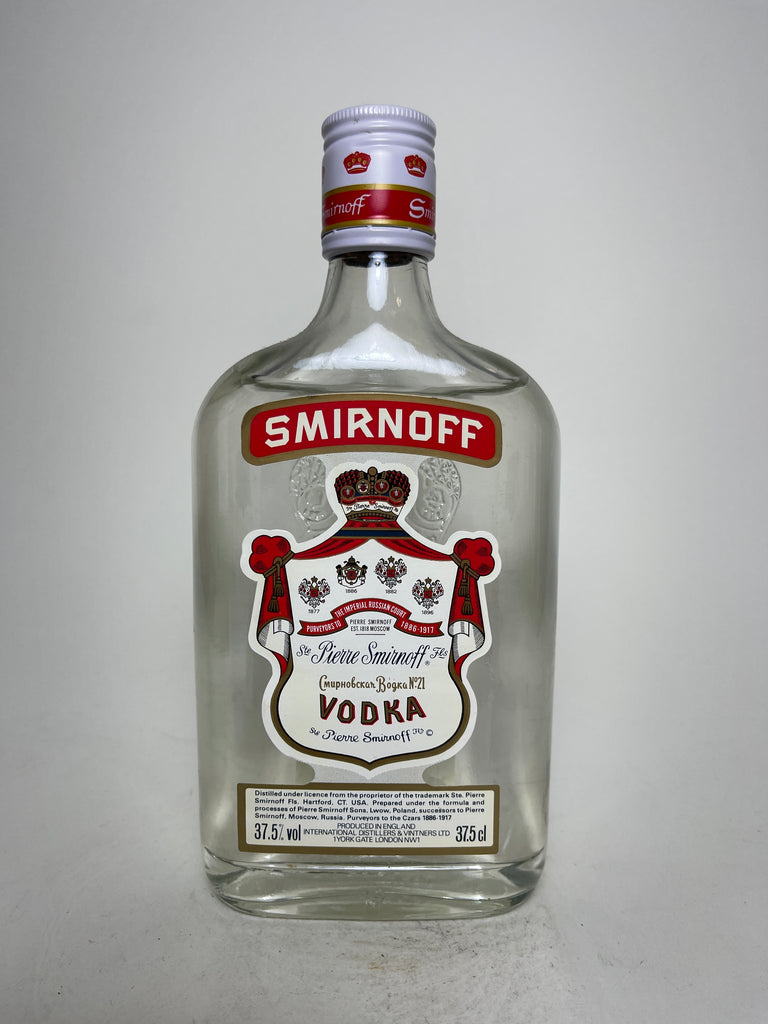 Smirnoff Red Label Vodka – Company 1980s - 37.5cl) (37.5%, Spirits Old