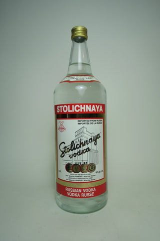 Stolichnaya Russian Vodka - post-1987 (40%, 114cl)